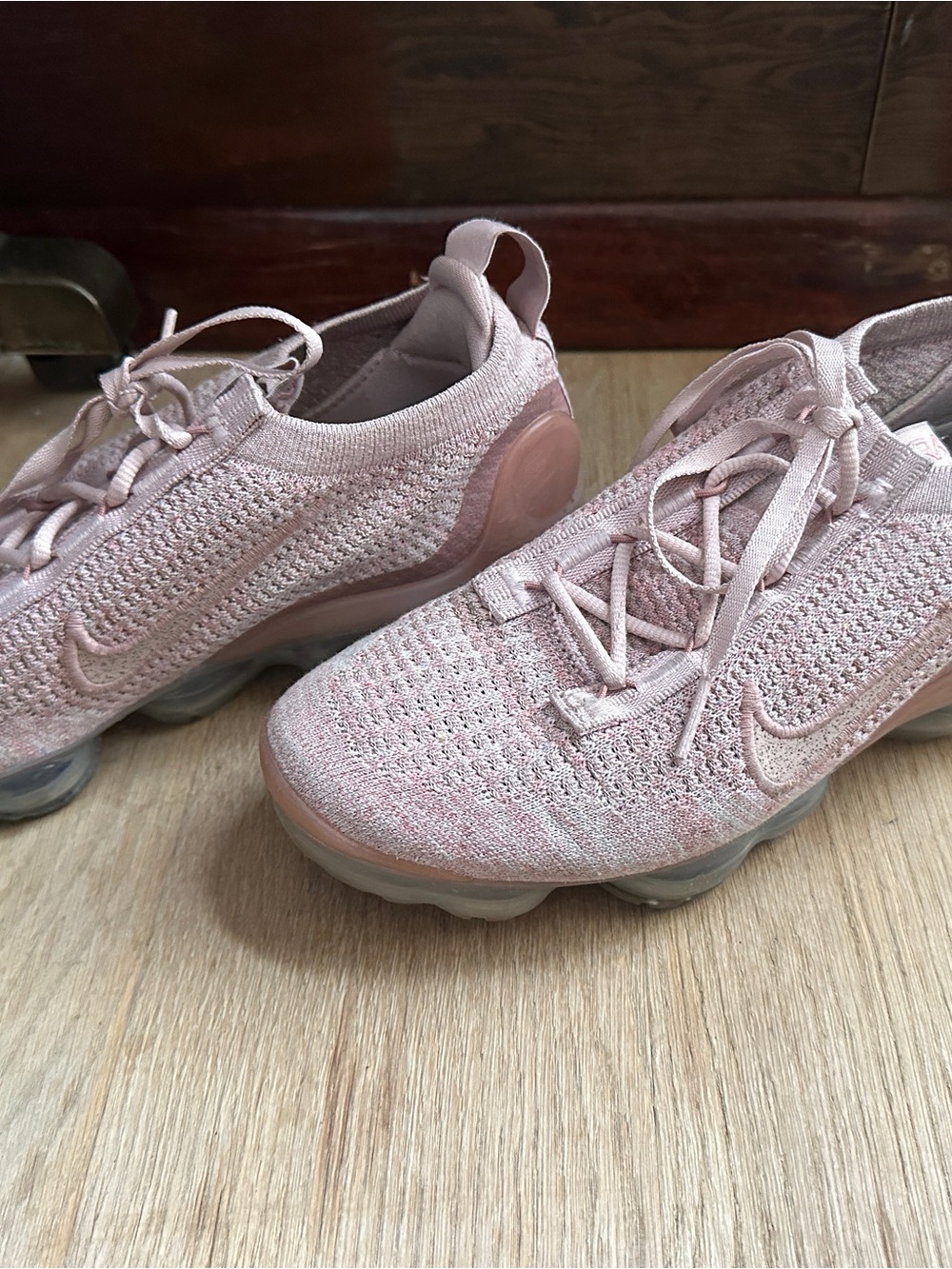 Nike Air VaporMax 2021 Flyknit 'Pink Oxford' - Women's 8 (EU 39) Mesh Balletcore